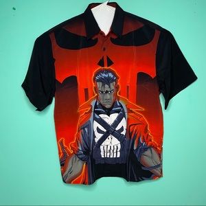 Marvel Punisher Button Down Collar shirt